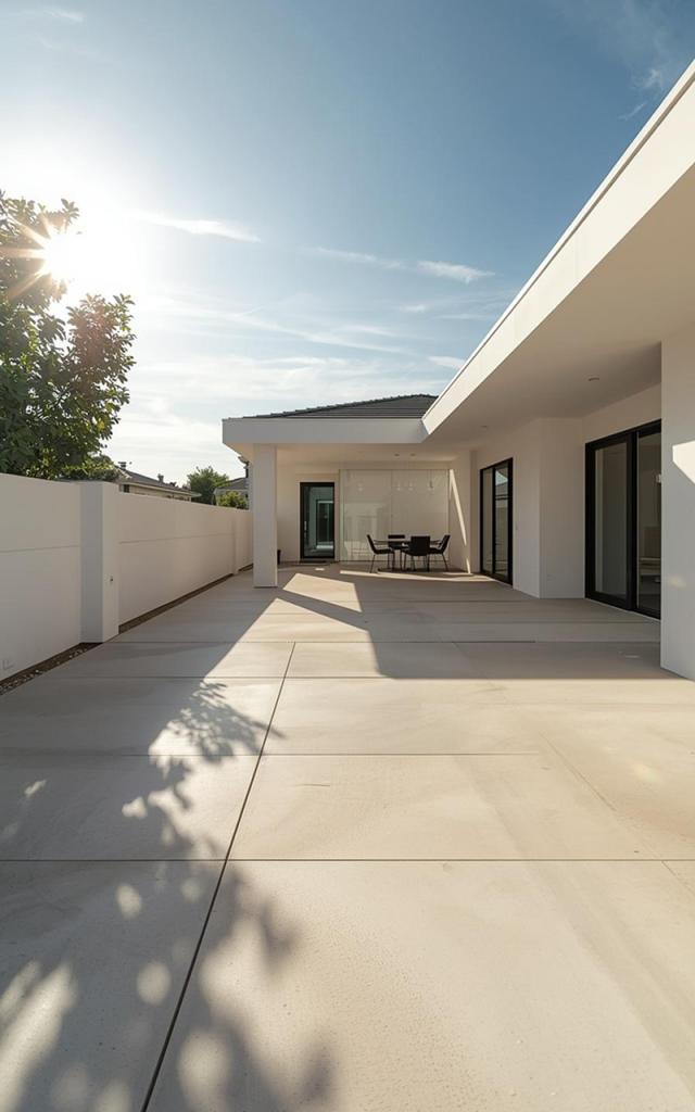 Modern outdoor spaces deserve concrete work that is both durable and visually refined