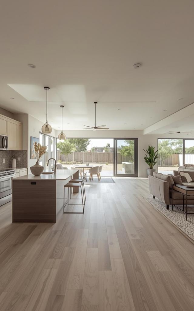 ADU construction in San Diego featuring a modern accessory dwelling unit with open layout, large sliding glass doors, natural light, and seamless indoor outdoor living design