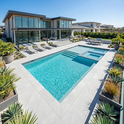 Pool Transformation Dirt Lot Sandiego by IO Builders Group in San Diego, CA
