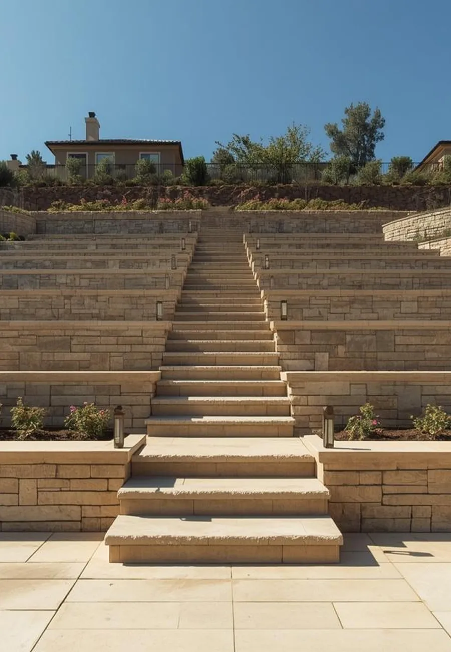 Custom retaining wall construction