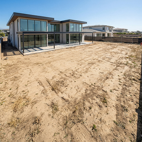 Unfinished Backyard Remodel Prep Sandiego by IO Builders Group in San Diego, CA