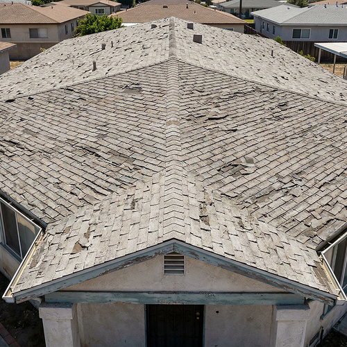 Worn Shingle Roof Before San Diego — IO Builders Group